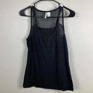 2/$20 Full Tilt Polka Dot Tank Top Size M